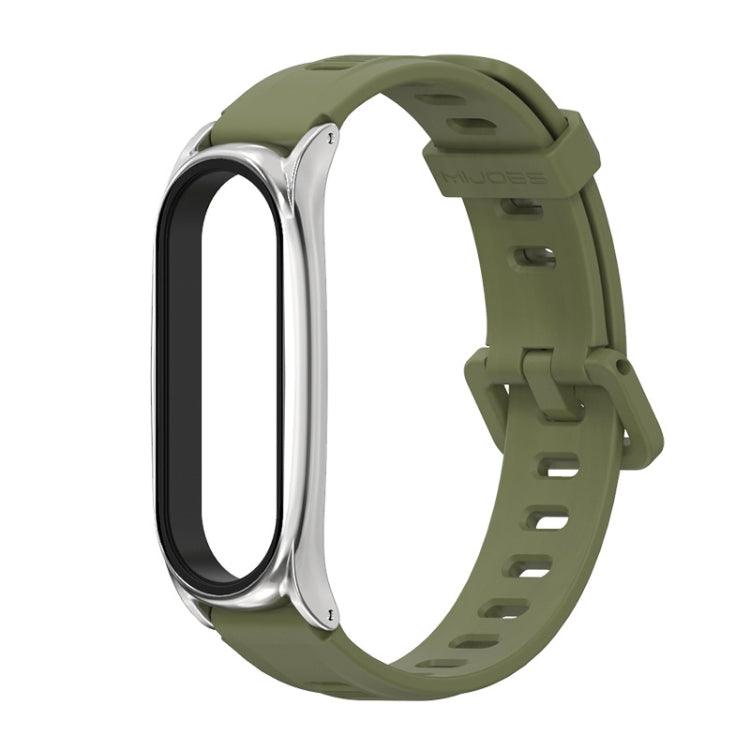 For Xiaomi Mi Band 6 / 5 Mijobs Flat Hole Silicone Watch Band, CS Case, Plus Case, GT Case