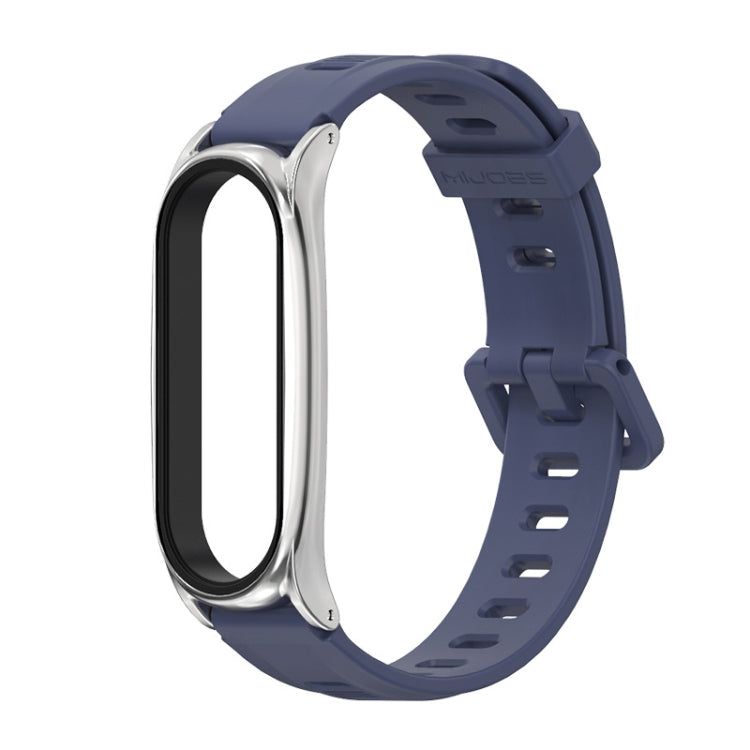 For Xiaomi Mi Band 6 / 5 Mijobs Flat Hole Silicone Watch Band, CS Case, Plus Case, GT Case