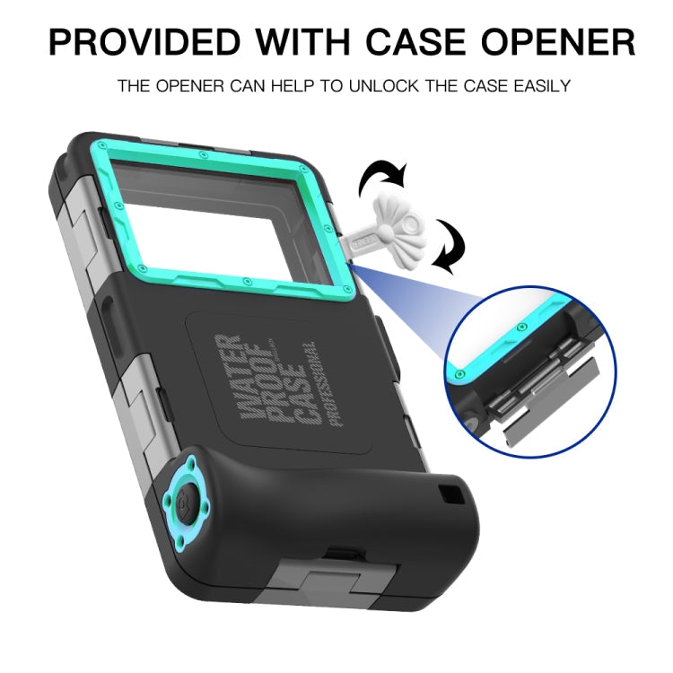 RedPepper 2nd Generation Diving Waterproof Protective Case, Black + Blue, Black + Orange, Black + Green, Black