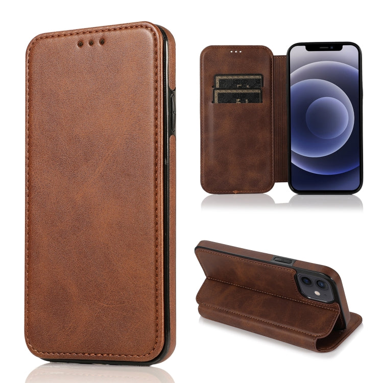 Knight Magnetic Suction Leather Phone Case, For iPhone 12 mini, For iPhone 12 / 12 Pro, For iPhone 12 Pro Max, For iPhone 11