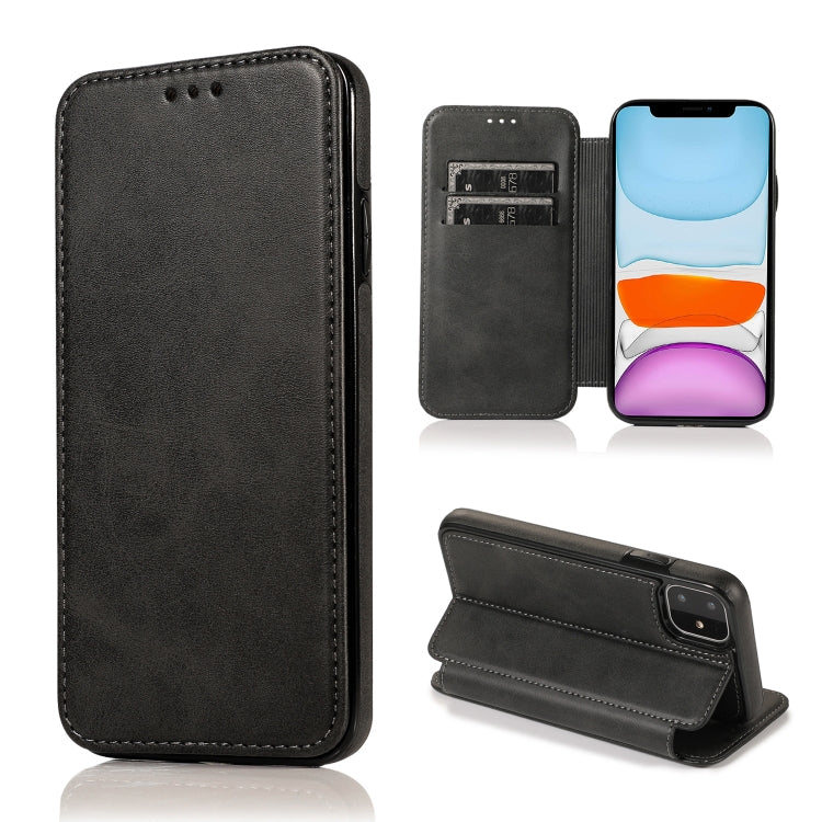 Knight Magnetic Suction Leather Phone Case, For iPhone 12 mini, For iPhone 12 / 12 Pro, For iPhone 12 Pro Max, For iPhone 11