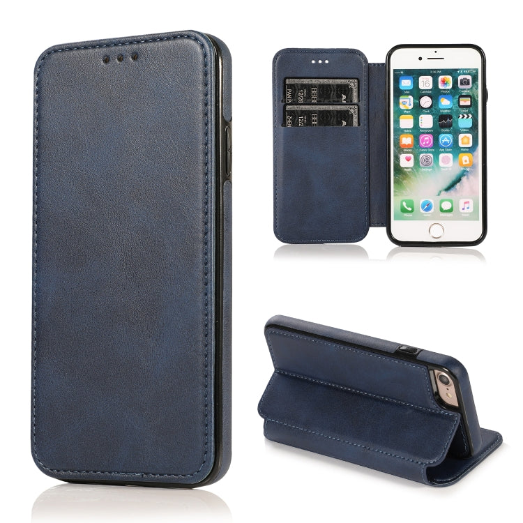 Knight Magnetic Suction Leather Phone Case, For iPhone XS Max, For iPhone SE 2022 / SE 2020 / 7 / 8, For iPhone 7 Plus / 8 Plus