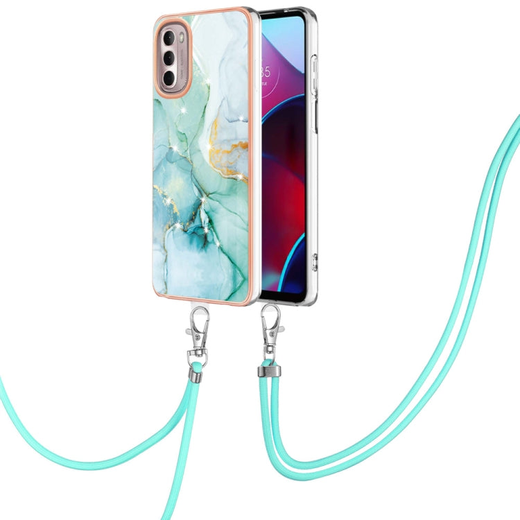 Electroplating Marble Pattern TPU Phone Case with Lanyard, For iPhone SE 2022 / SE 2020 / 8 / 7, For Motorola Moto G Stylus 2022, For Nokia G20 / G10, For Nokia G21 / G11