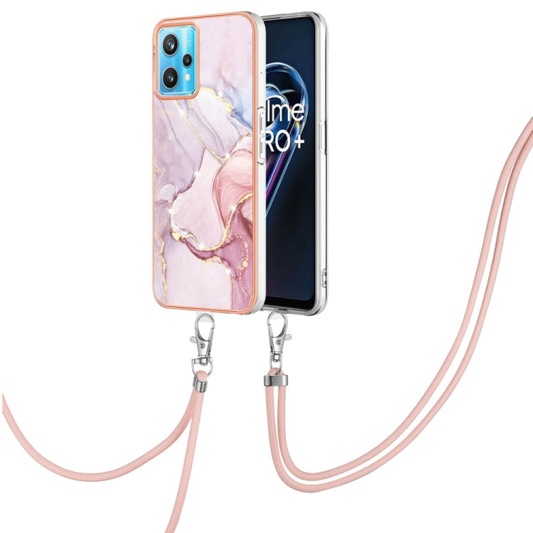 Electroplating Marble Pattern TPU Phone Case with Lanyard, For Samsung Galaxy A23 5G / 4G, For OPPO Realme 9 Pro+ 5G, For Samsung Galaxy A13 4G, For OPPO Realme 9 Pro 5G