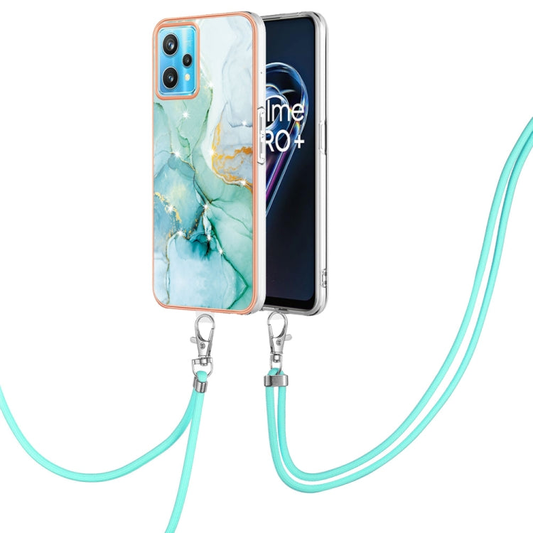 Electroplating Marble Pattern TPU Phone Case with Lanyard, For Samsung Galaxy A23 5G / 4G, For OPPO Realme 9 Pro+ 5G, For Samsung Galaxy A13 4G, For OPPO Realme 9 Pro 5G