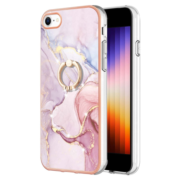Electroplating Marble Pattern TPU Phone Case with Ring, For iPhone SE 2022 / SE 2020 / 8 / 7, For Motorola Moto G Stylus 2022, For Nokia G20 / G10, For Nokia G21 / G11
