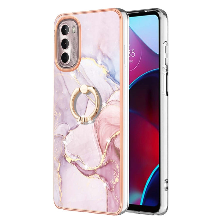 Electroplating Marble Pattern TPU Phone Case with Ring, For iPhone SE 2022 / SE 2020 / 8 / 7, For Motorola Moto G Stylus 2022, For Nokia G20 / G10, For Nokia G21 / G11