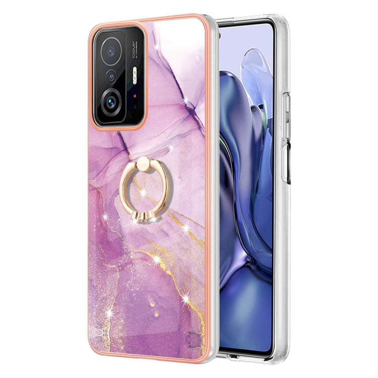 Electroplating Marble Pattern TPU Phone Case with Ring, For Xiaomi 11T / 11T Pro, For Xiaomi Redmi 10, For Samsung Galaxy A23 5G / 4G, For Samsung Galaxy A13 4G