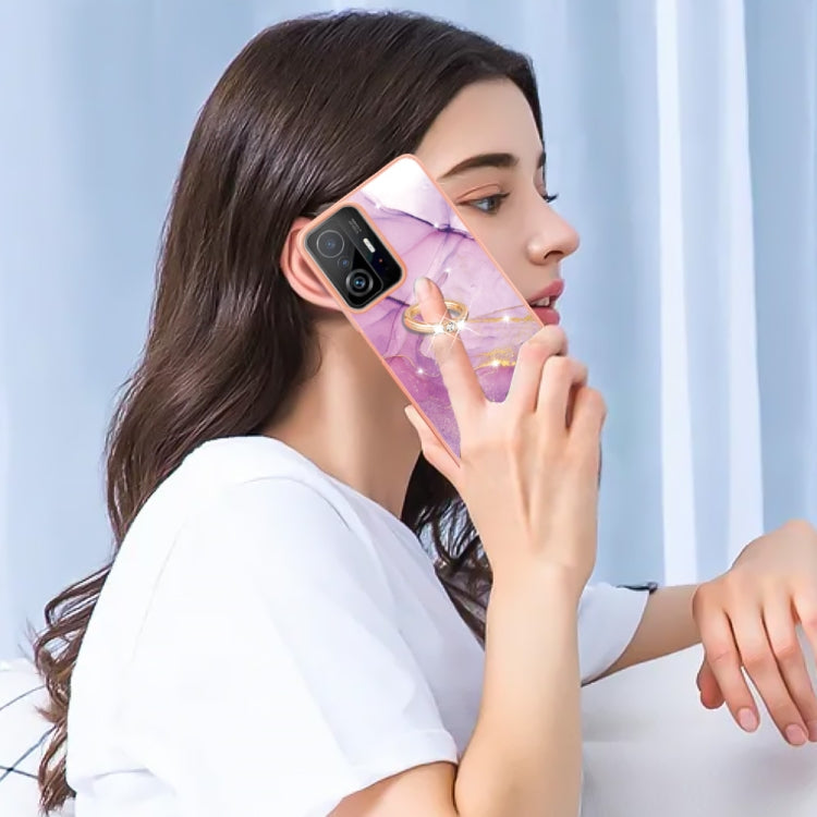 Electroplating Marble Pattern TPU Phone Case with Ring, For Xiaomi 11T / 11T Pro, For Xiaomi Redmi 10, For Samsung Galaxy A23 5G / 4G, For Samsung Galaxy A13 4G
