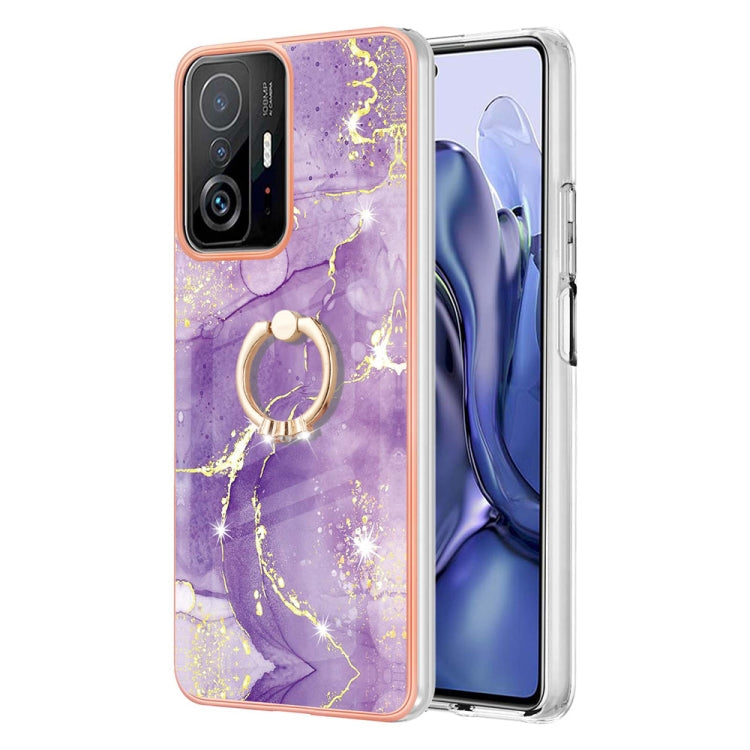 Electroplating Marble Pattern TPU Phone Case with Ring, For Xiaomi 11T / 11T Pro, For Xiaomi Redmi 10, For Samsung Galaxy A23 5G / 4G, For Samsung Galaxy A13 4G