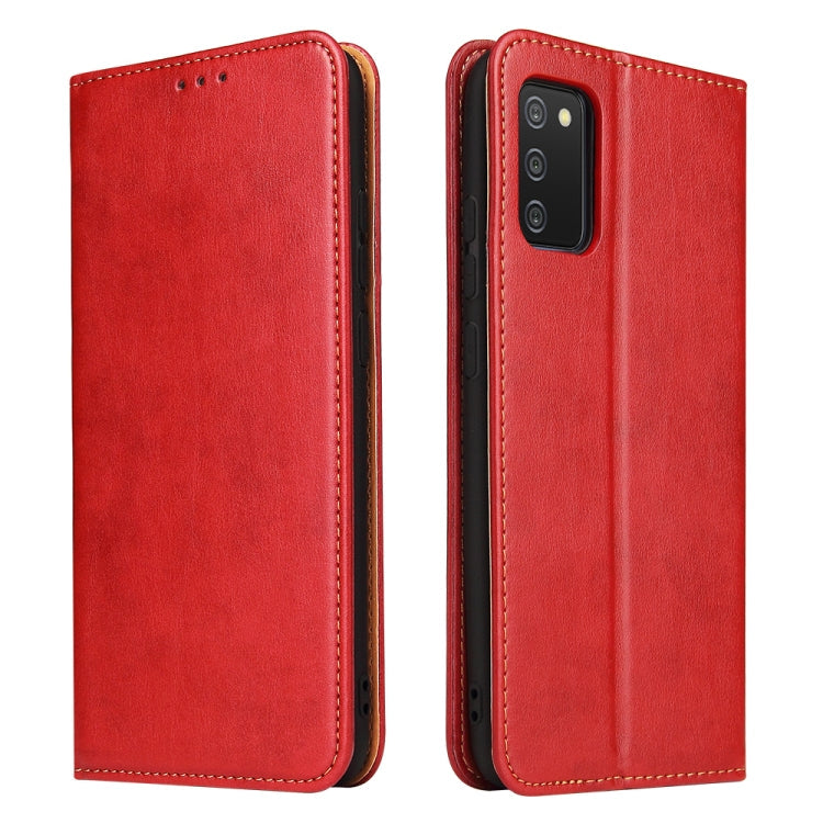 Fierre Shann PU Genuine Leather Texture Leather Phone Case, For Samsung Galaxy A02s, For Samsung Galaxy A13 5G, For Samsung Galaxy A33 5G, For Samsung Galaxy A53 5G, For Samsung Galaxy A73 5G, For Samsung Galaxy S21 FE 5G