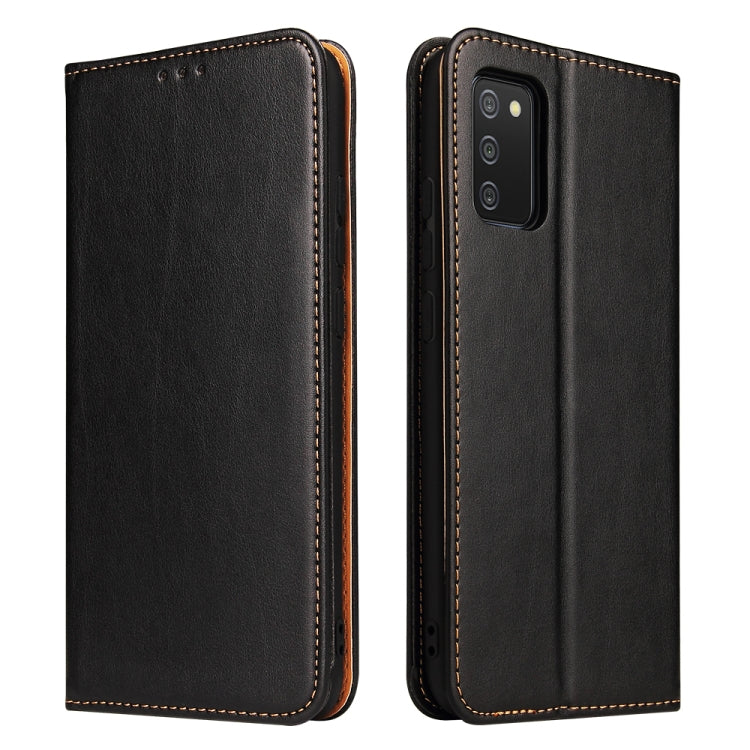 Fierre Shann PU Genuine Leather Texture Leather Phone Case, For Samsung Galaxy A02s, For Samsung Galaxy A13 5G, For Samsung Galaxy A33 5G, For Samsung Galaxy A53 5G, For Samsung Galaxy A73 5G, For Samsung Galaxy S21 FE 5G