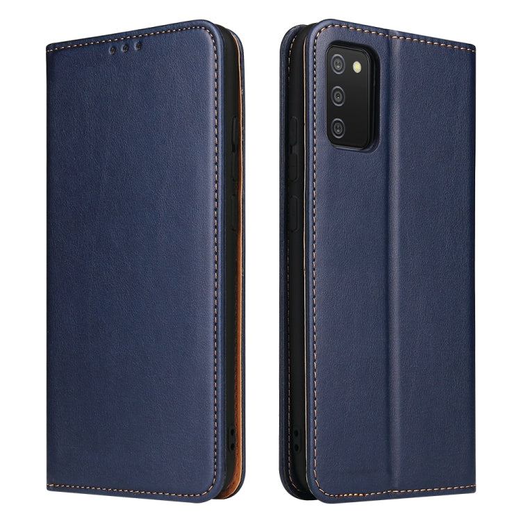 Fierre Shann PU Genuine Leather Texture Leather Phone Case, For Samsung Galaxy A02s, For Samsung Galaxy A13 5G, For Samsung Galaxy A33 5G, For Samsung Galaxy A53 5G, For Samsung Galaxy A73 5G, For Samsung Galaxy S21 FE 5G