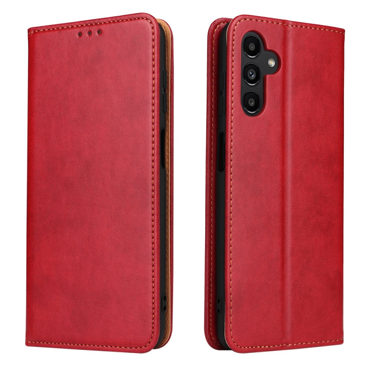 Fierre Shann PU Genuine Leather Texture Leather Phone Case, For Samsung Galaxy A02s, For Samsung Galaxy A13 5G, For Samsung Galaxy A33 5G, For Samsung Galaxy A53 5G, For Samsung Galaxy A73 5G, For Samsung Galaxy S21 FE 5G