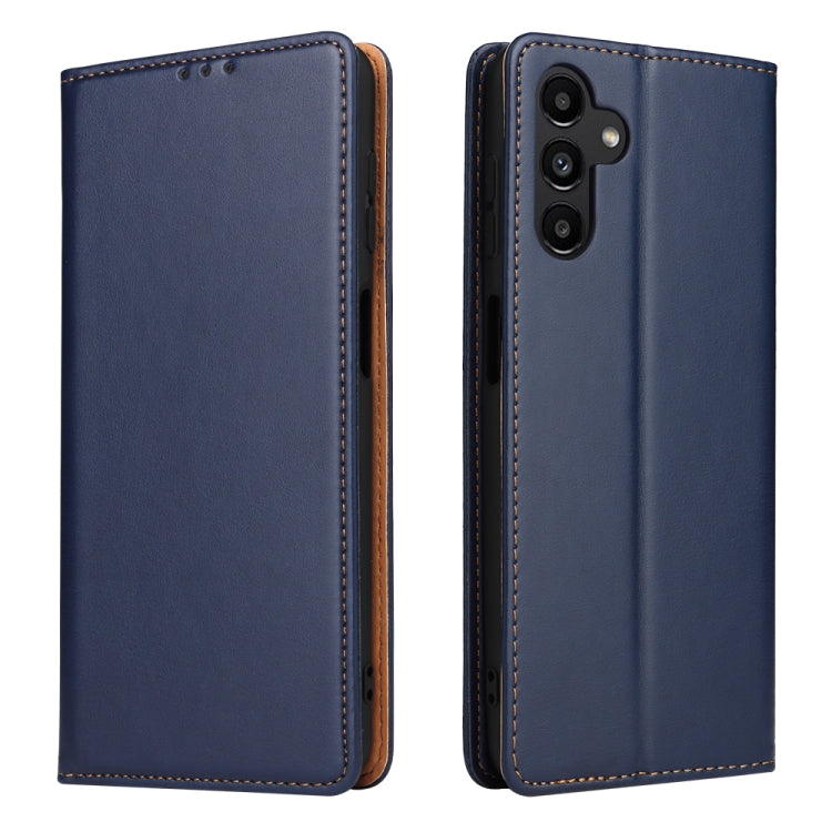 Fierre Shann PU Genuine Leather Texture Leather Phone Case, For Samsung Galaxy A02s, For Samsung Galaxy A13 5G, For Samsung Galaxy A33 5G, For Samsung Galaxy A53 5G, For Samsung Galaxy A73 5G, For Samsung Galaxy S21 FE 5G