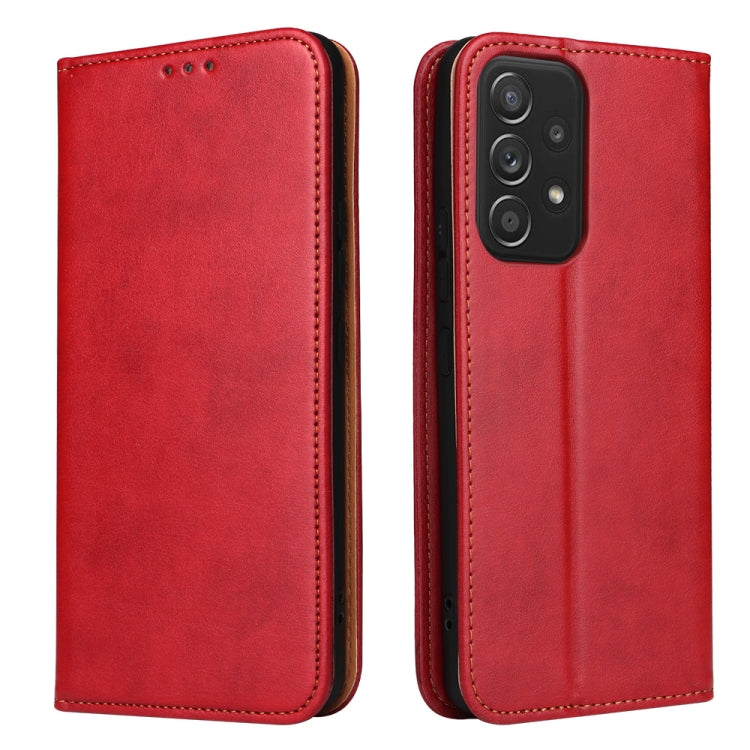 Fierre Shann PU Genuine Leather Texture Leather Phone Case, For Samsung Galaxy A02s, For Samsung Galaxy A13 5G, For Samsung Galaxy A33 5G, For Samsung Galaxy A53 5G, For Samsung Galaxy A73 5G, For Samsung Galaxy S21 FE 5G