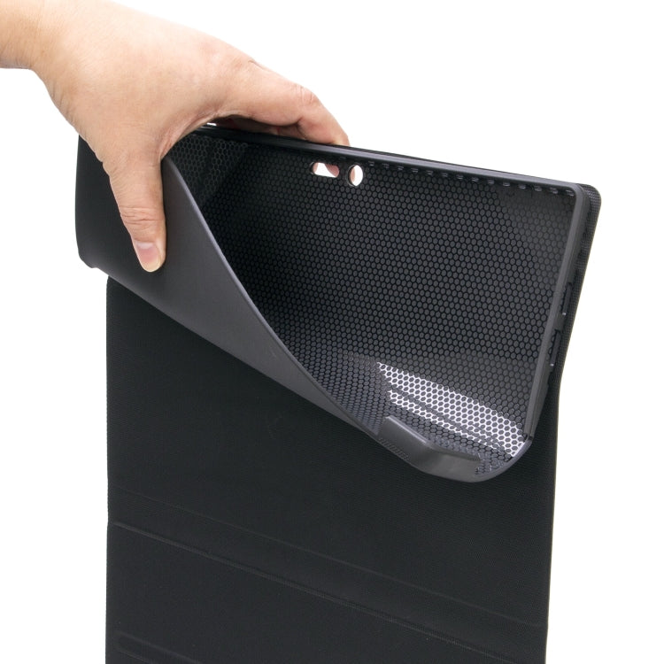SF128-A Tree Texture Touchpad Bluetooth Keyboard Leather Tablet Case, SF128-A