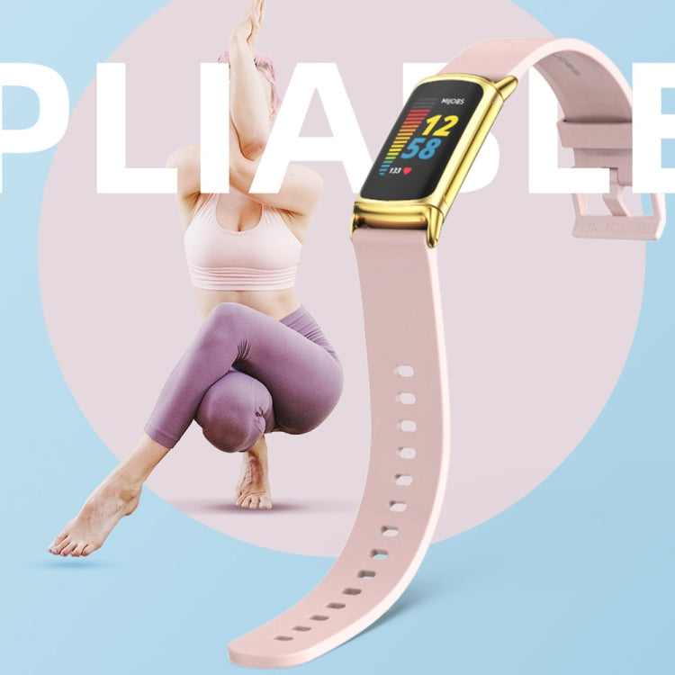 Mijobs Soft Silicone  Watch Band, For Fitbit Charge5