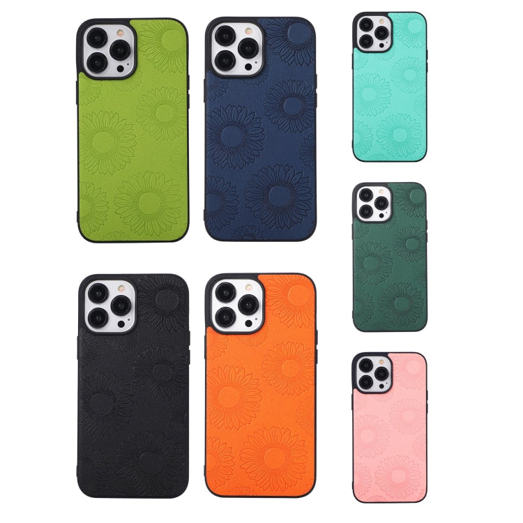 Sunflower Pattern PU+TPU+PC Shockproof Phone Case, For iPhone 13 Pro Max, For Motorola Razr 5G, For Huawei P50 Pocket