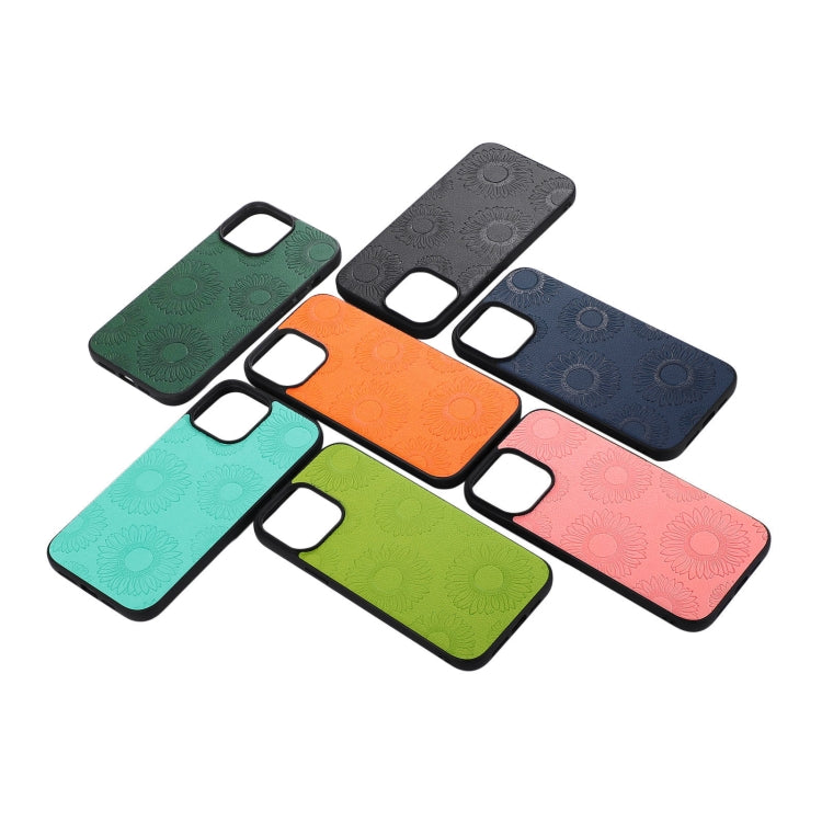 Sunflower Pattern PU+TPU+PC Shockproof Phone Case, For iPhone 13 Pro Max, For Motorola Razr 5G, For Huawei P50 Pocket