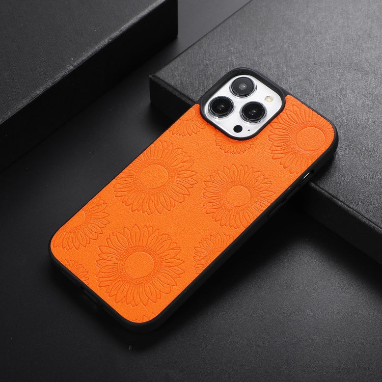 Sunflower Pattern PU+TPU+PC Shockproof Phone Case, For iPhone 13 Pro Max, For Motorola Razr 5G, For Huawei P50 Pocket