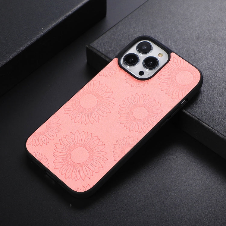 Sunflower Pattern PU+TPU+PC Shockproof Phone Case, For iPhone 13 Pro Max, For Motorola Razr 5G, For Huawei P50 Pocket