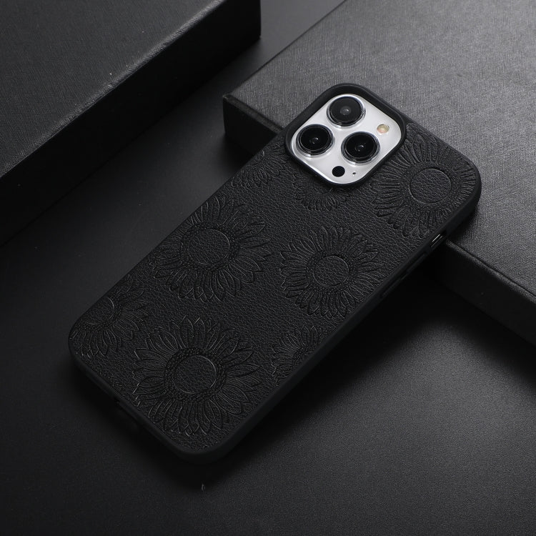Sunflower Pattern PU+TPU+PC Shockproof Phone Case, For iPhone 13 Pro Max, For Motorola Razr 5G, For Huawei P50 Pocket