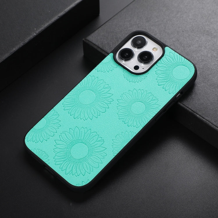 Sunflower Pattern PU+TPU+PC Shockproof Phone Case, For iPhone 13 Pro Max, For Motorola Razr 5G, For Huawei P50 Pocket