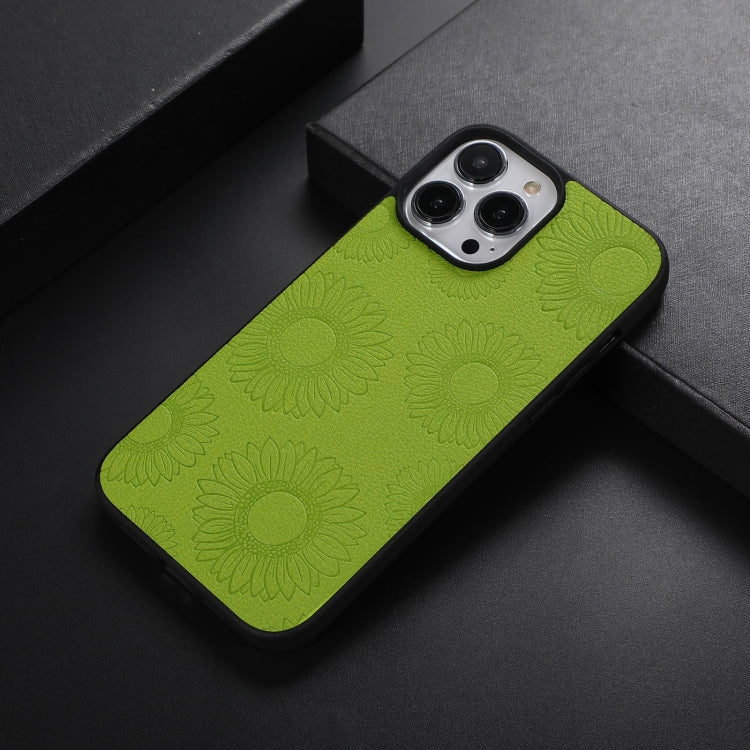 Sunflower Pattern PU+TPU+PC Shockproof Phone Case, For iPhone 13 Pro Max, For Motorola Razr 5G, For Huawei P50 Pocket