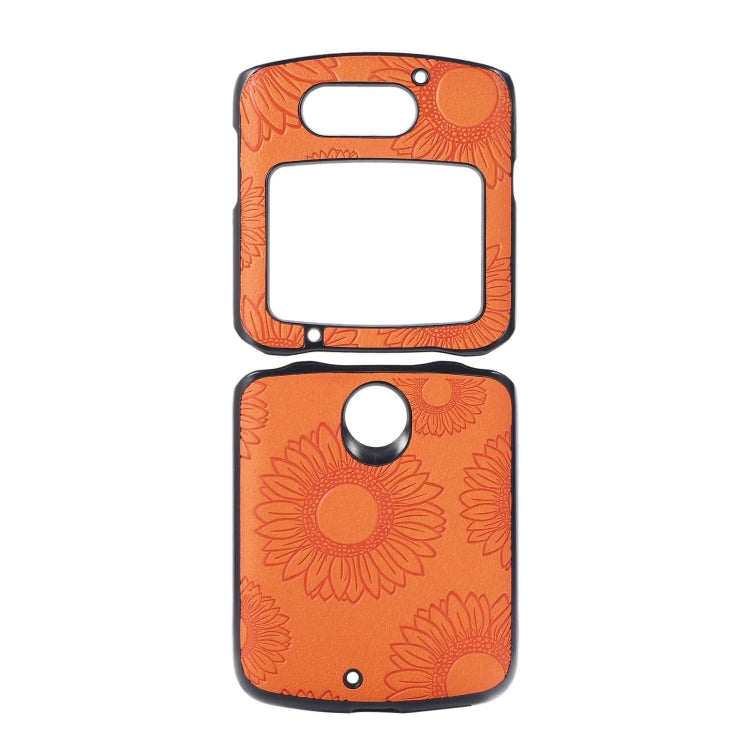 Sunflower Pattern PU+TPU+PC Shockproof Phone Case, For iPhone 13 Pro Max, For Motorola Razr 5G, For Huawei P50 Pocket
