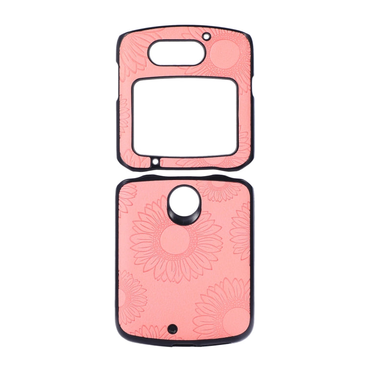 Sunflower Pattern PU+TPU+PC Shockproof Phone Case, For iPhone 13 Pro Max, For Motorola Razr 5G, For Huawei P50 Pocket