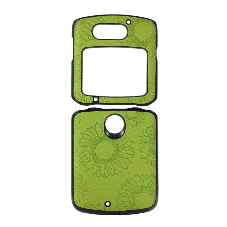 Sunflower Pattern PU+TPU+PC Shockproof Phone Case, For iPhone 13 Pro Max, For Motorola Razr 5G, For Huawei P50 Pocket