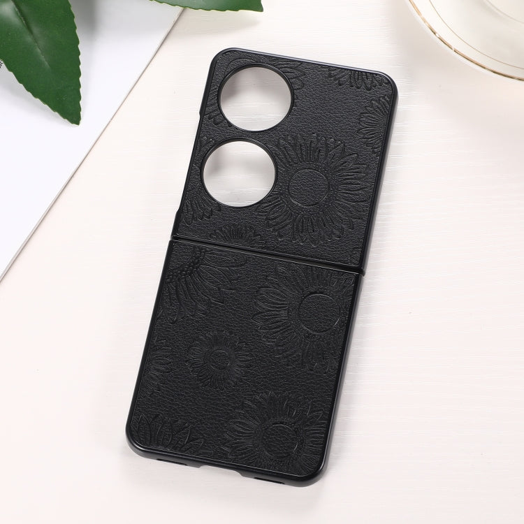 Sunflower Pattern PU+TPU+PC Shockproof Phone Case, For iPhone 13 Pro Max, For Motorola Razr 5G, For Huawei P50 Pocket