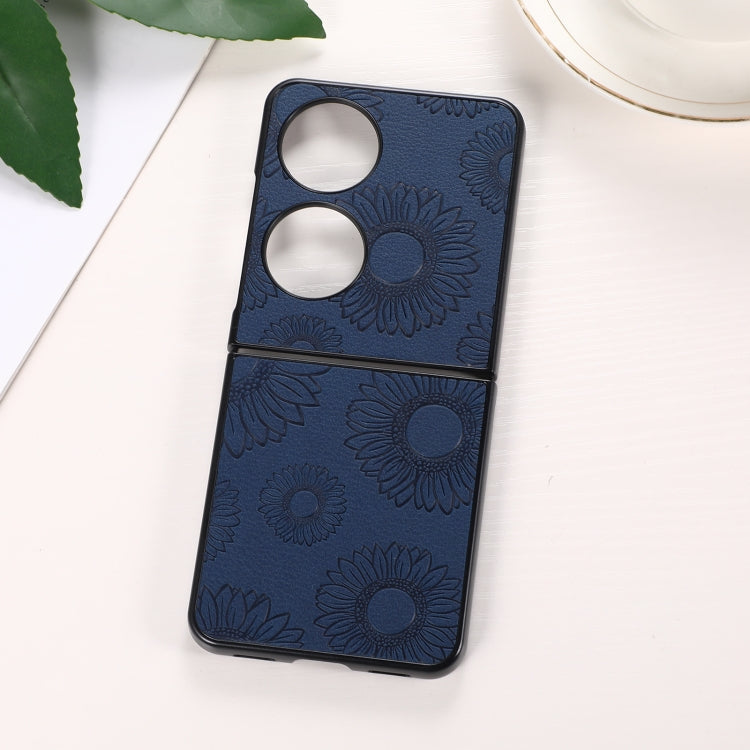 Sunflower Pattern PU+TPU+PC Shockproof Phone Case, For iPhone 13 Pro Max, For Motorola Razr 5G, For Huawei P50 Pocket