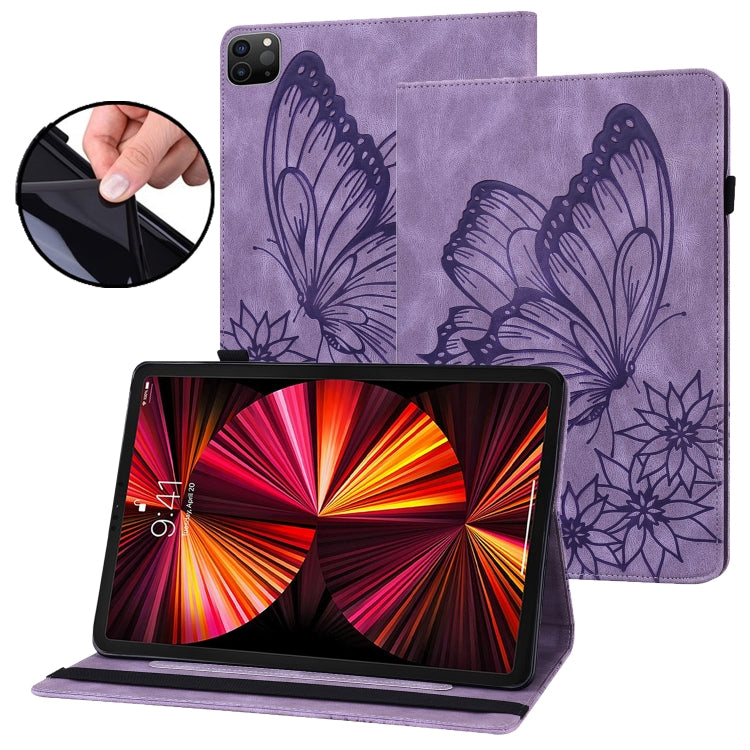 Big Butterfly Embossed Smart Leather Tablet Case, For iPad Pro 11 2022 / 2021&2020 / Air 2020 / 11 2024