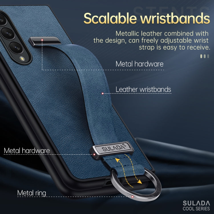 SULADA Cool Series PC + Leather Texture Skin Feel Shockproof Phone Case, For Samsung Galaxy Z Fold3 5G, For iPhone 12, For iPhone 13, For Samsung Galaxy S22 5G
