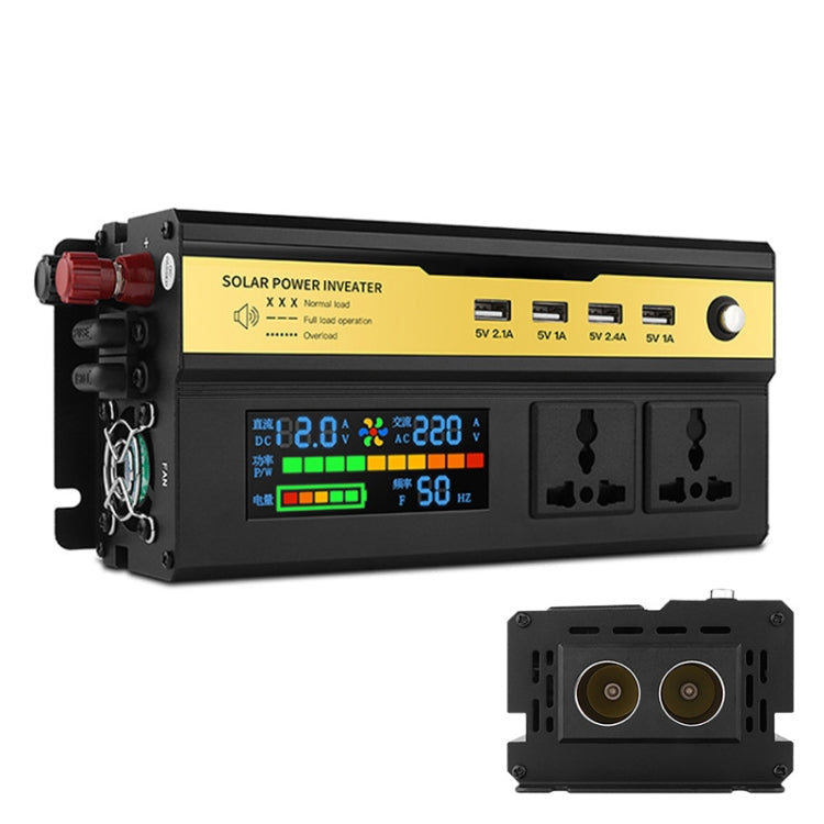 8896 1200W Car Smart Multi-functional Digital Display Inverter, 12V, 24V