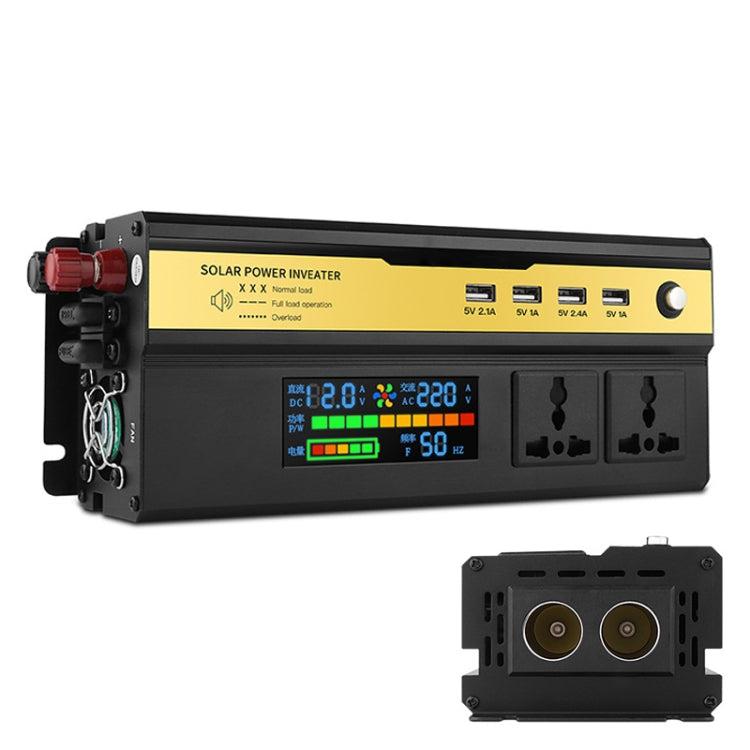 8896 1600W Car Smart Multi-functional Digital Display Inverter, 12V, 24V