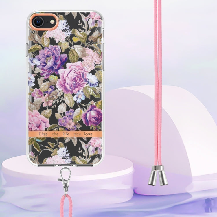 Flowers Series TPU Phone Case with Lanyard, For iPhone SE 2022/SE 2020/8/7, For Motorola Moto G Stylus 2022 4G, For Motorola Moto G31/G41, For Motorola Moto G51 5G