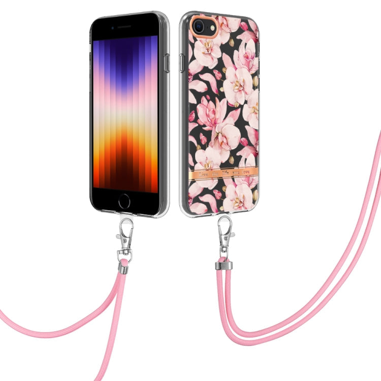 Flowers Series TPU Phone Case with Lanyard, For iPhone SE 2022/SE 2020/8/7, For Motorola Moto G Stylus 2022 4G, For Motorola Moto G31/G41, For Motorola Moto G51 5G
