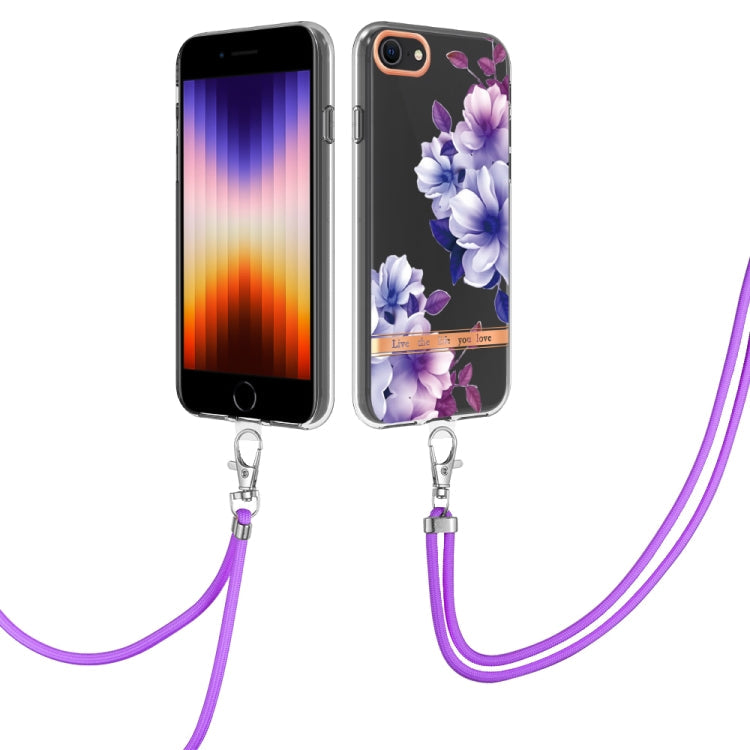 Flowers Series TPU Phone Case with Lanyard, For iPhone SE 2022/SE 2020/8/7, For Motorola Moto G Stylus 2022 4G, For Motorola Moto G31/G41, For Motorola Moto G51 5G