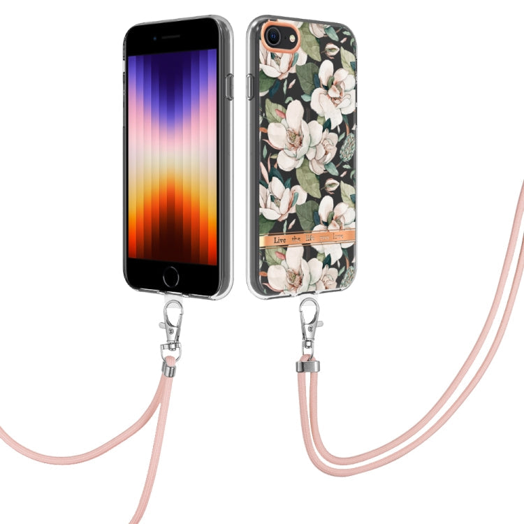 Flowers Series TPU Phone Case with Lanyard, For iPhone SE 2022/SE 2020/8/7, For Motorola Moto G Stylus 2022 4G, For Motorola Moto G31/G41, For Motorola Moto G51 5G