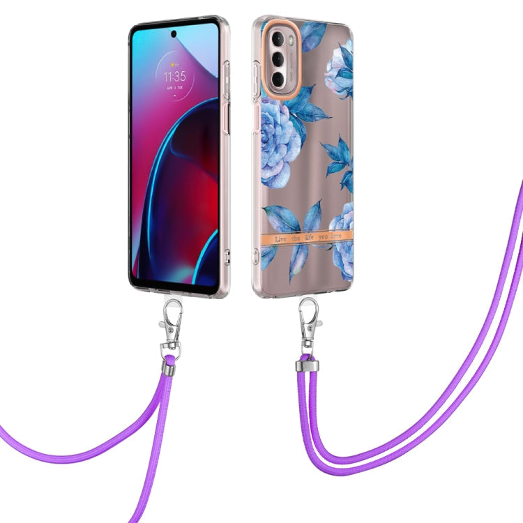Flowers Series TPU Phone Case with Lanyard, For iPhone SE 2022/SE 2020/8/7, For Motorola Moto G Stylus 2022 4G, For Motorola Moto G31/G41, For Motorola Moto G51 5G