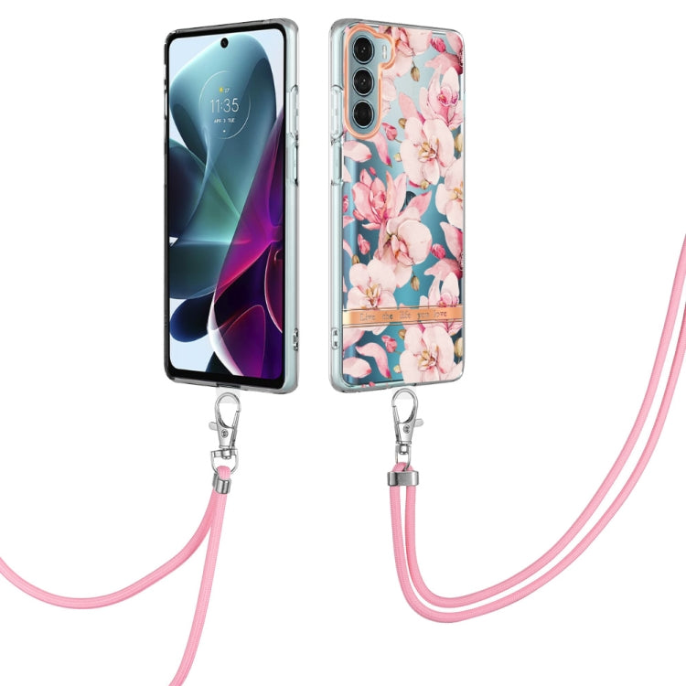 Flowers Series TPU Phone Case with Lanyard, For Motorola Moto G71 5G, For Motorola Moto G200, For Nokia G20/G10, For Nokia G21/G11