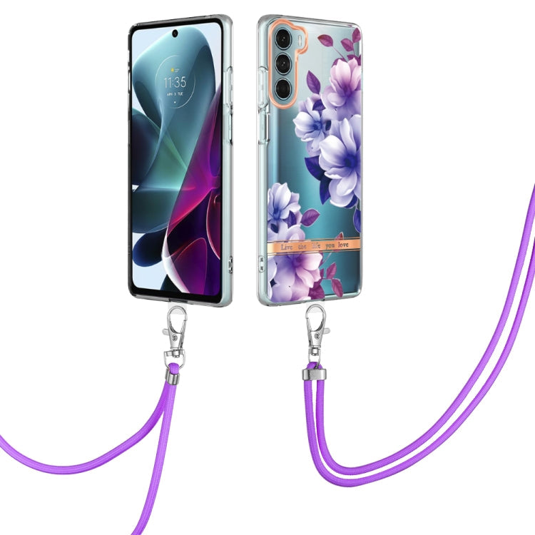 Flowers Series TPU Phone Case with Lanyard, For Motorola Moto G71 5G, For Motorola Moto G200, For Nokia G20/G10, For Nokia G21/G11