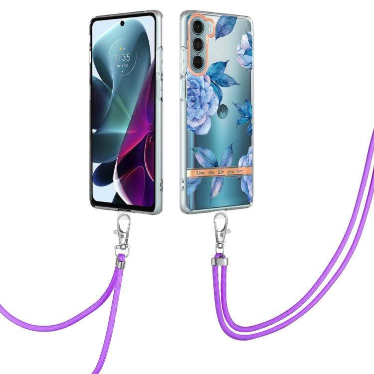 Flowers Series TPU Phone Case with Lanyard, For Motorola Moto G71 5G, For Motorola Moto G200, For Nokia G20/G10, For Nokia G21/G11