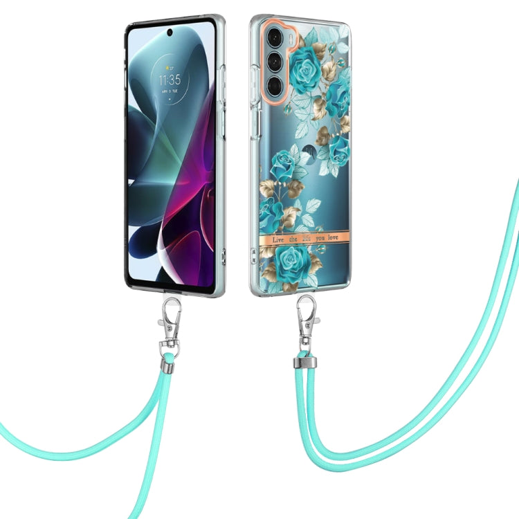 Flowers Series TPU Phone Case with Lanyard, For Motorola Moto G71 5G, For Motorola Moto G200, For Nokia G20/G10, For Nokia G21/G11