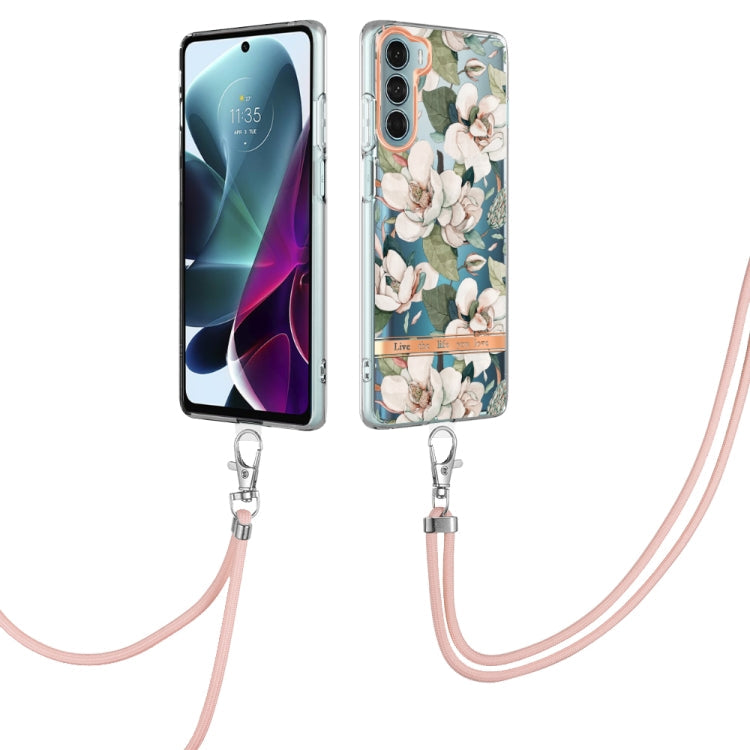 Flowers Series TPU Phone Case with Lanyard, For Motorola Moto G71 5G, For Motorola Moto G200, For Nokia G20/G10, For Nokia G21/G11
