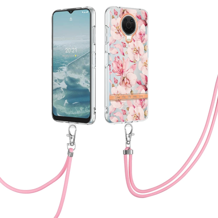 Flowers Series TPU Phone Case with Lanyard, For Motorola Moto G71 5G, For Motorola Moto G200, For Nokia G20/G10, For Nokia G21/G11