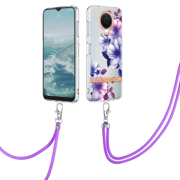 Flowers Series TPU Phone Case with Lanyard, For Motorola Moto G71 5G, For Motorola Moto G200, For Nokia G20/G10, For Nokia G21/G11
